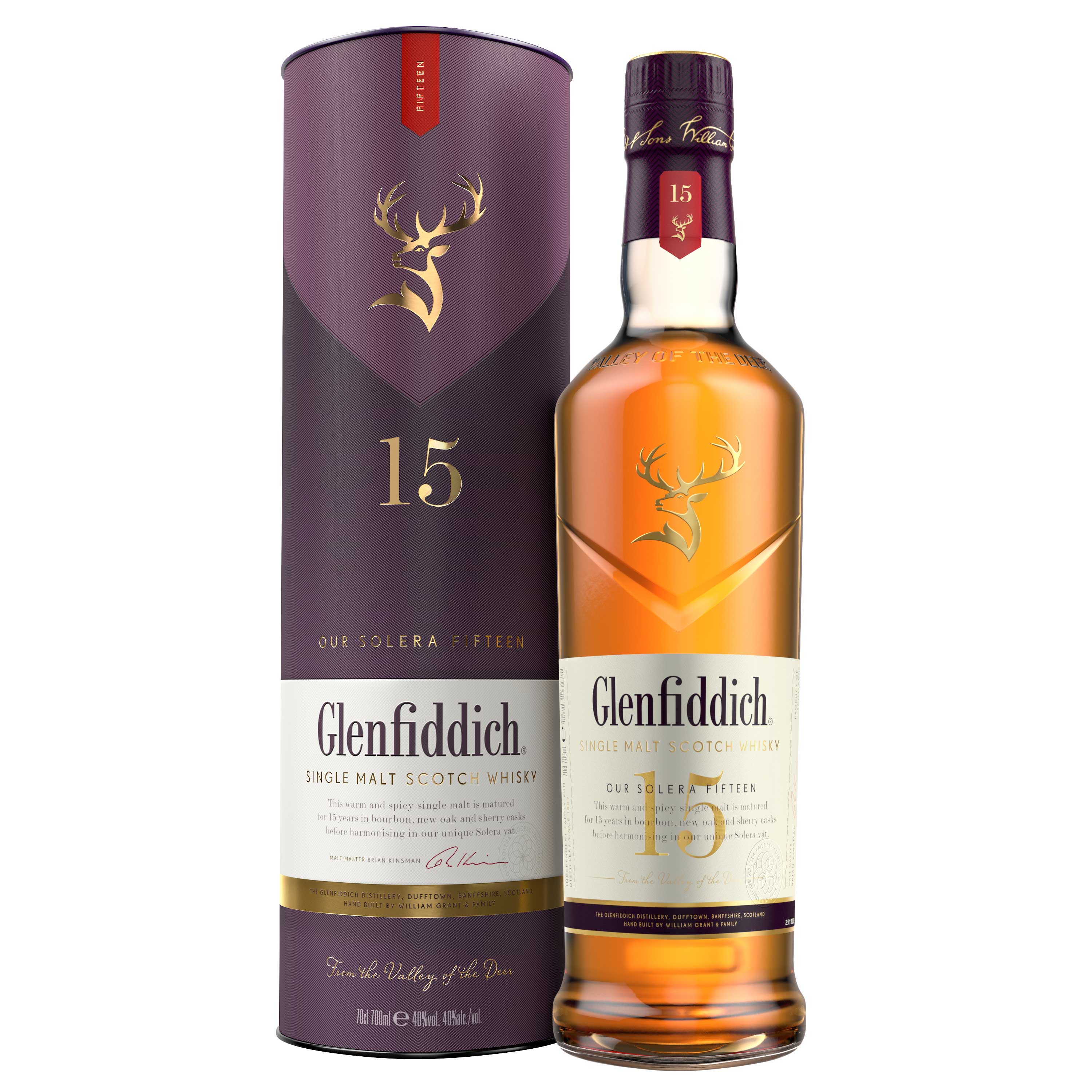 Send Glenfiddich 15 Year Old Solera Speyside Single Malt Scotch Whisky Online